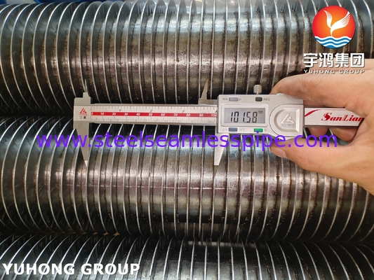 ASTM A335 P22 HFW 熱交換器用 螺紋状のフィンチューブ 11-13Cr