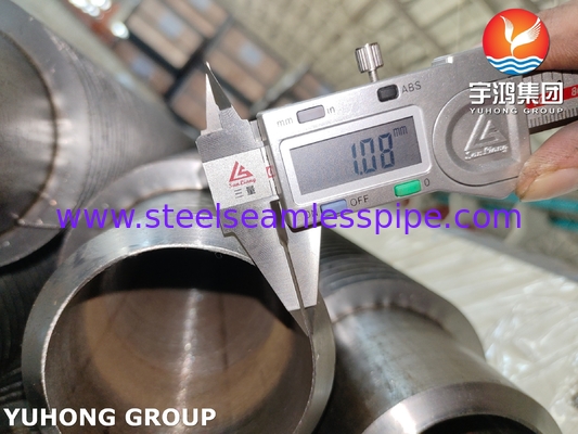 ASTM A335 P22 HFW 熱交換器用 螺紋状のフィンチューブ 11-13Cr