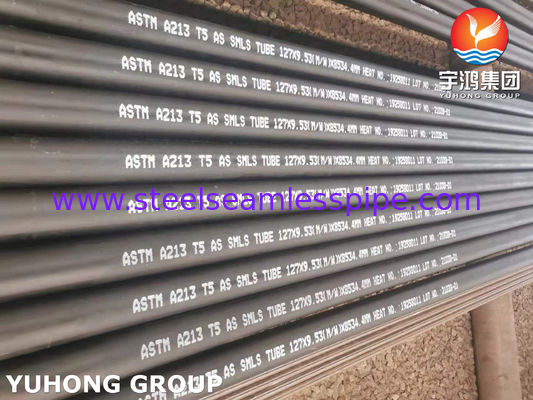 ASTM A213 T5 (UNS K41545) ボイラーと超熱器用合金鋼シームレスチューブ