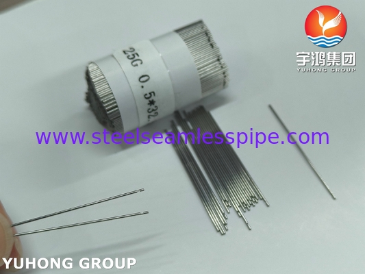 25G*32.5MM 医療用ステンレス鋼単孔灌漑歯科用ニードルチューブ ISO9626