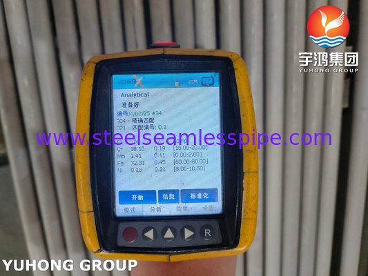 ASTM A269 TP304 ステンレス鋼シームレスチューブ 熱交換器および一般用途向け 焼鈍酸洗