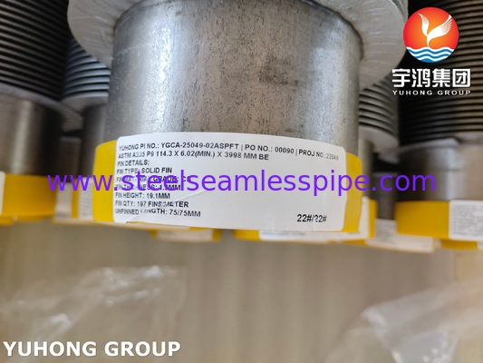ASTM A335 P9 合金鋼 HWF フィンチューブ (発電所用)