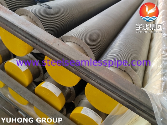 ASTM A376 TP347H HFW 熱交換器用ソリッドフィンチューブ