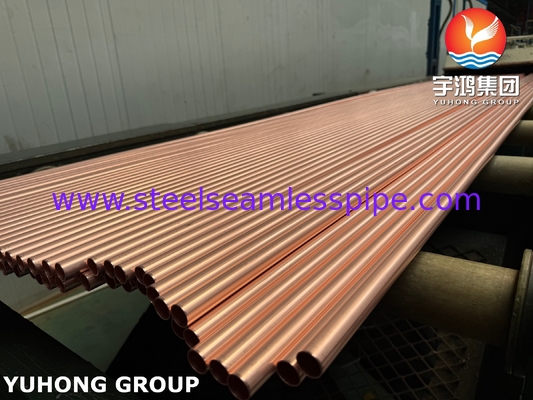 C12200/TP2 Phosphorus Deoxidized Copper Seamless Tube, 99.9% Cu for Heat Exchangers