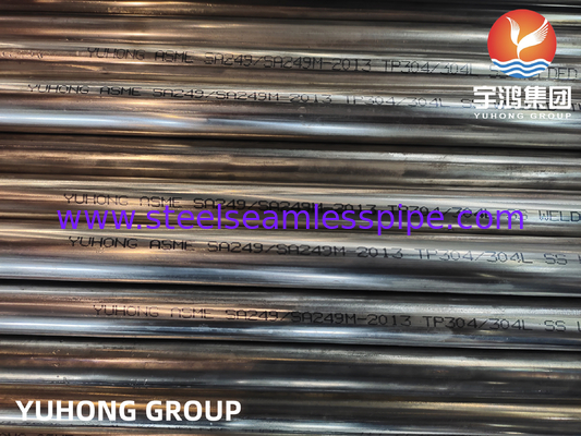 ASME SA249 TP304/304L Stainless Steel Welded Tube for Shipbuilding and Boiler