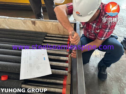 ASTM A213 T22 (K21590) 熱交換器用HFWシロ状フィンチューブ