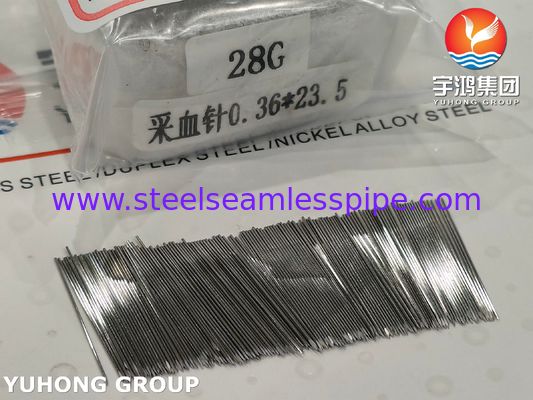 28G 23.5MM SUS304 ステンレス鋼採血用血液ランセット、トリプルベベルソリッドチップ