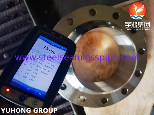 ASTM A182 F316L ステンレス鋼フランジ ウェルドネック 突起面