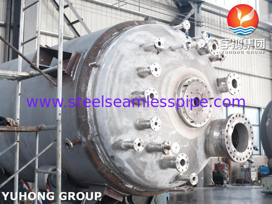 ASME Uスタンプ認証されたSA516 Gr.70炭素鋼のジャケット式原子炉容器