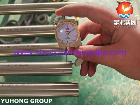 ASTM A270 TP304 ステンレス鋼 光輝焼鈍 シームレス サニタリーチューブ 食品加工用