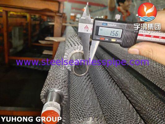 セレーション付きフィンチューブ | 高周波溶接 | HRSG/ボイラー用 T22 ベースチューブ & CS フィン