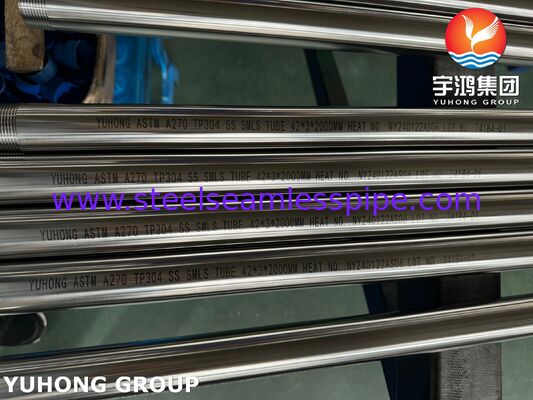 ASTM A270 TP304 3A ステンレス鋼飲料工場用衛生管 NPT糸末