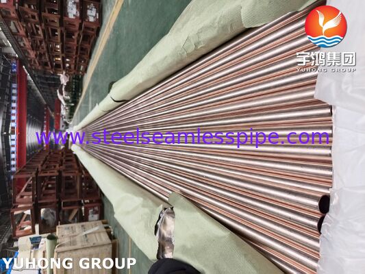 ASTM B111 C70600 シームレスコンデンサーチューブ - 海洋熱交換器およびコンデンサー用 90-10 銅ニッケル合金