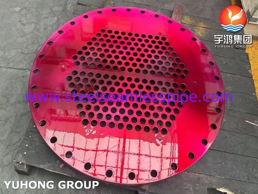 ASME SA240 SS304 ステンレス鋼製熱交換器用固定管板