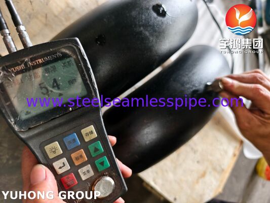 ASTM A420 WPL6-S 90° 長半径肘 低温サービス用 鍛造型炭素鋼