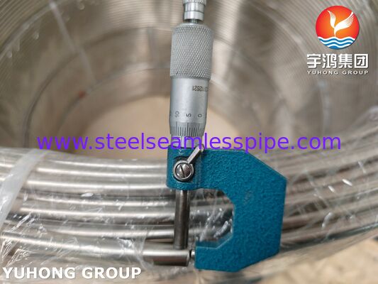 ASTM A269 TP316L 工業用流体用用 ステンレス鋼 明るい熱線コイルチューブ