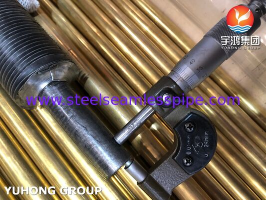 ASTM A179 L型フィンシームレス（Smls）チューブ、高効率熱交換低炭素鋼フィンチューブ
