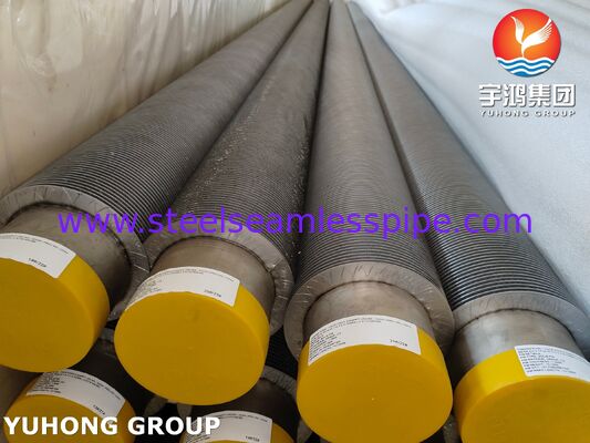 ASTM A376 TP347H フィンチューブ CS,高温耐性複合フィンのチューブ (CSベース+TP347Hフィンの)