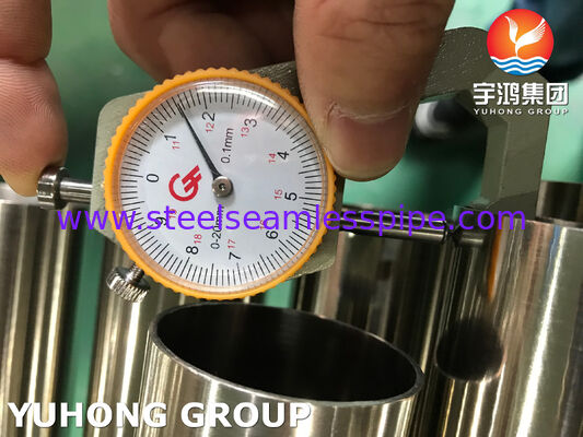 衛生用途向け 320/240 グリット ASTM A269 TP304L ステンレス鋼光輝焼鈍管