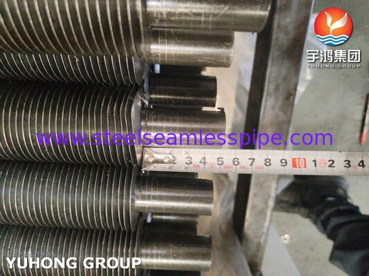 HRSGボイラー節炭器および過熱器用ASTM A179炭素鋼シームレスG型埋込フィンチューブ