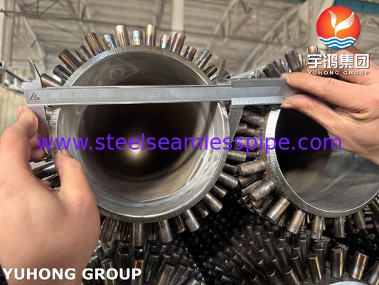 ASTM A335 P22 スタッド付きフィンチューブ（炭素鋼スタッド）