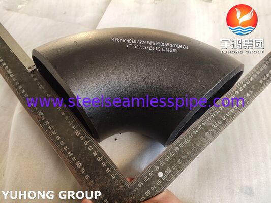無縫炭素鋼のボット・ウェルド管フィッティング,A234 WPB 圧力管の肘 ASME B16.9
