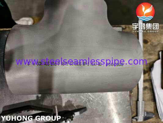 ASTM A815 UNS S31803 二相鋼継手 ASME B16.9 突合せ溶接 二相鋼 2205 等級ティー