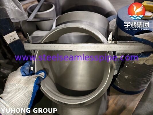 ASTM A815 UNS S31803 二相鋼継手 ASME B16.9 突合せ溶接 二相鋼 2205 等級ティー