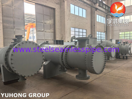 炭鋼シェル&チューブ熱交換器 ASME SA179チューブとSA266 Gr.2チューブシート用 水,石油,蒸気&ガス冷却用