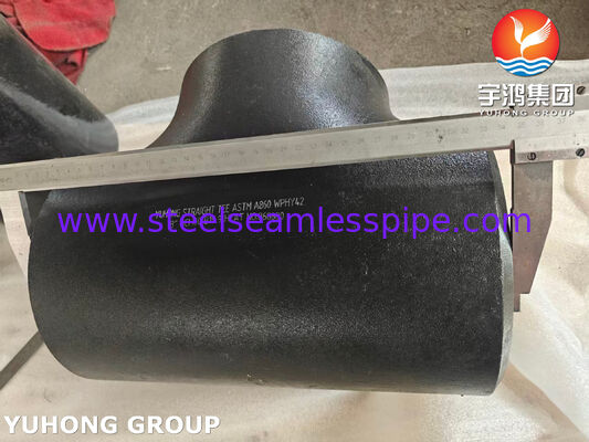 ASTM A860 WPHY 42 炭酸鋼直線タイ ASME B16.9 鋼製 バットウェルドパイプフィッティング