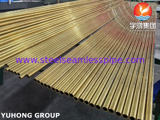 銅合金シームレスチューブ ASTM B111 C44300 C70600 C71500 C68700 C71640 エアクーラーラジエーターコンデンサーアプリケーション