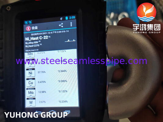 ASTM B366 HASTELLOY C22 UNS N06022 低 C-Ni-Mo-Cr 合金鍛造 180° SR エルボ リターン ベンド
