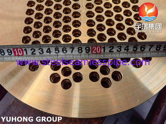 ASME SB171 C46400 熱交換器、空気冷却器、圧力容器用チューブシート