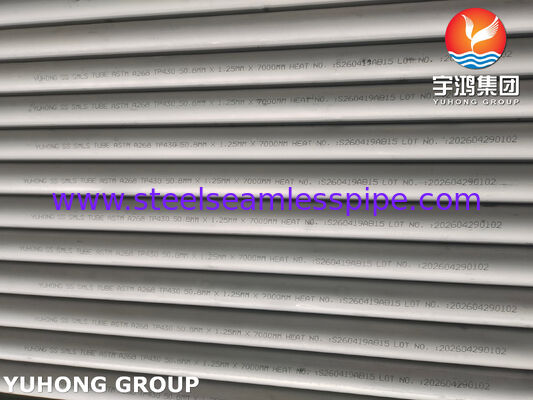 ASTM A268 TP430, UNS S43000 熱交換器用ステンレス鋼シームレスチューブ