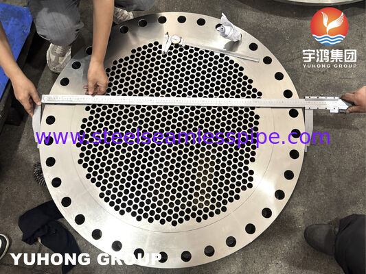熱交換器用精密機械加工チューブ穴付き ASTM A182 F316L ステンレス鋼鍛造チューブシート