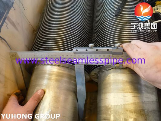 ASTM A269 TP321 廃熱回収用 HFW フィン付きチューブ