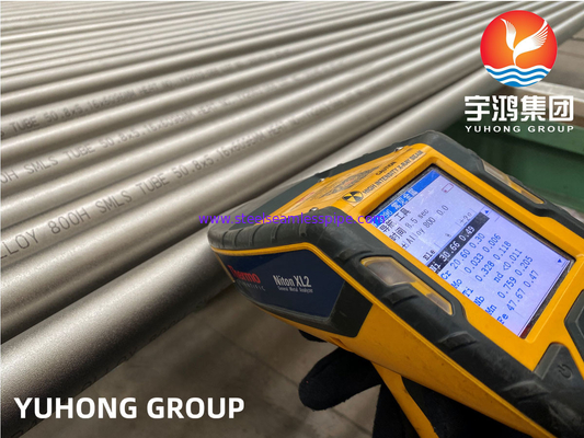 ASTM B407 UNS N08810 / Incoloy 800H / DIN 1.4958 シームレスニッケル合金管