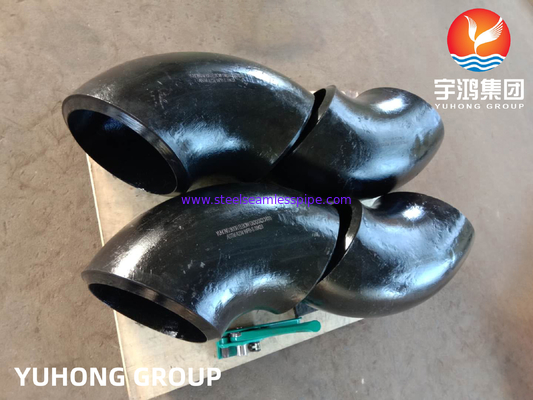 ASTM A234 WPB カーボン鋼肘 長半径 (LR) バット溶接パイプシームレスフィッティング B169