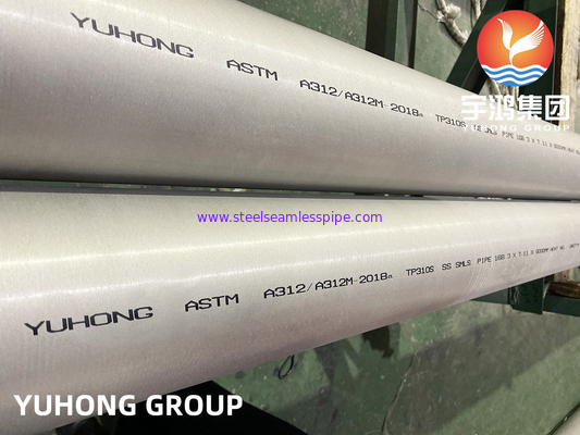 ASTM A312 ASME SA312 TP310S S31008のステンレス鋼の継ぎ目が無い管