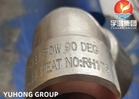 極度の二重鋼鉄造られた付属品ASTM A182 F53の肘90DEG 1/2」3000# NPT B16.11