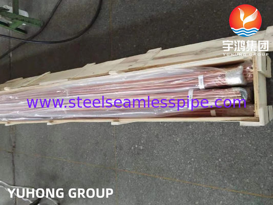 ASTM B111 / ASME SB111 TP2 UNS C12200 DHP銅管 シームレス熱交換器チューブ