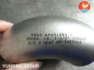 ASTM A403 WPS31254-S （254SMO） 90DEG LRの肘のステンレス鋼の付属品