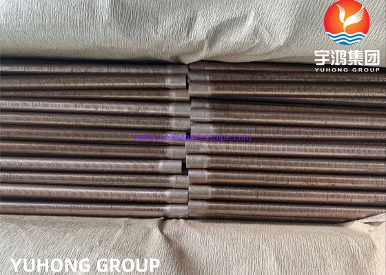 ASME SB111 C70600 押出低フィンチューブ | CuNi 90/10 熱交換器チューブ