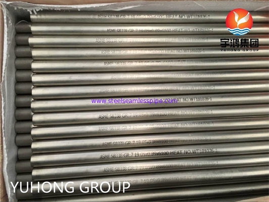 ASME SB338 GR.7 コンデンサーと熱交換器のためのチタン合金無縫鋼管