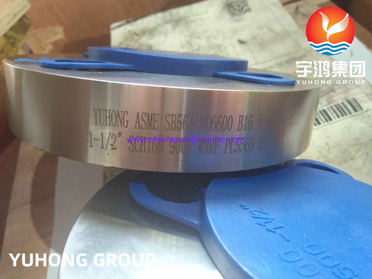 ASTM B564 インコネル600 / UNS N06600 ニッケル合金鋼 鍛造型溶接首フレンズ