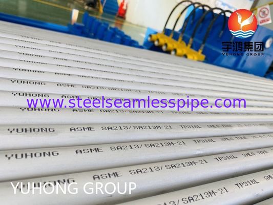 ASME SA213 TP316L カスタマイズされたサイズを持つボイラーと熱交換器のための耐腐蝕ステンレス鋼シームレスチューブ