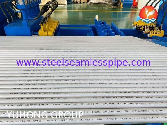 ASME SA213 TP316L カスタマイズされたサイズを持つボイラーと熱交換器のための耐腐蝕ステンレス鋼シームレスチューブ