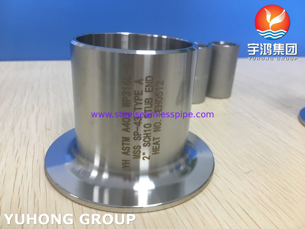 ASTM A403 WP316L-Sの切株の端はBWオイル ガスの石油化学製品の天燃ガスをタイプする
