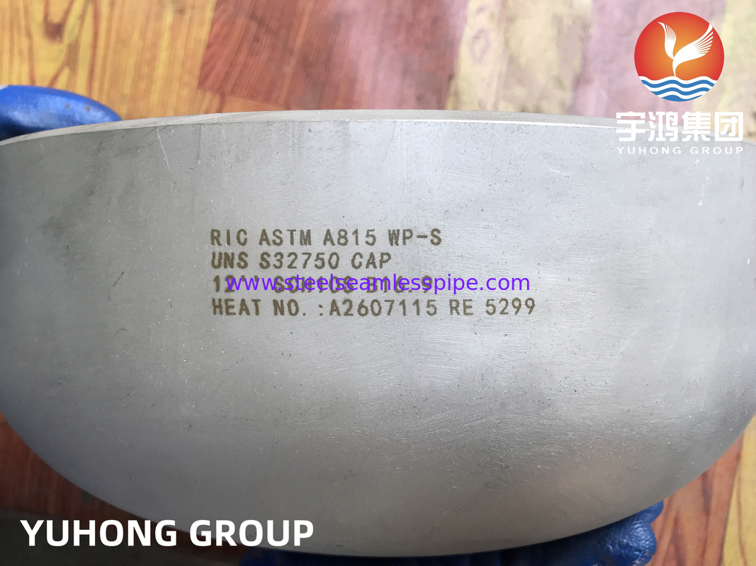 ASTM A815 WP-S S32750の帽子の極度の複式アパートのバット溶接付属品B16.9の熱交換器