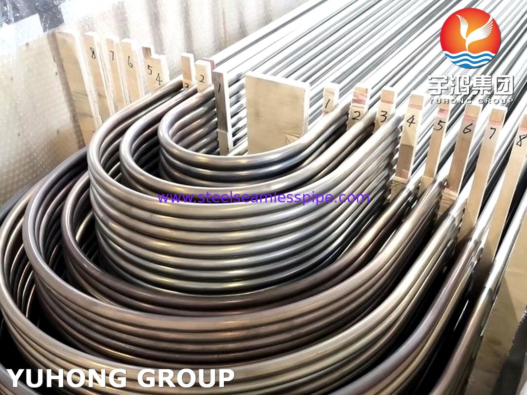 ステンレス鋼 無縫ASTM A213 / ASME SA213 TP321 / TP321H / TP347H ボイラーUベンドチューブ